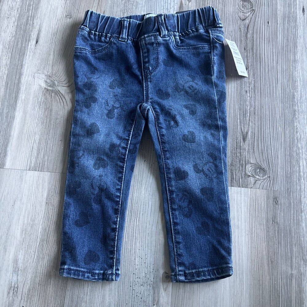 NWT GAP Disney Minnie Mouse Jeans Mickey Size 18-24 Months